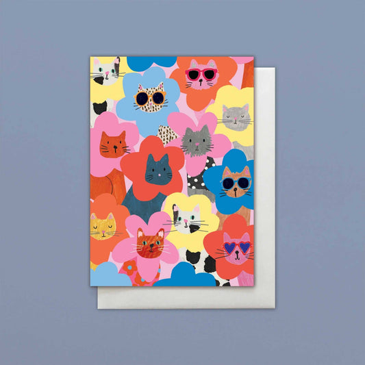 Cats In Flowers