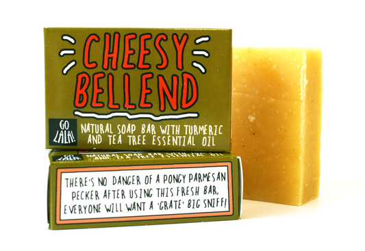 Cheesy Bellend - Turmeric and Tea tree soap Funny Gift