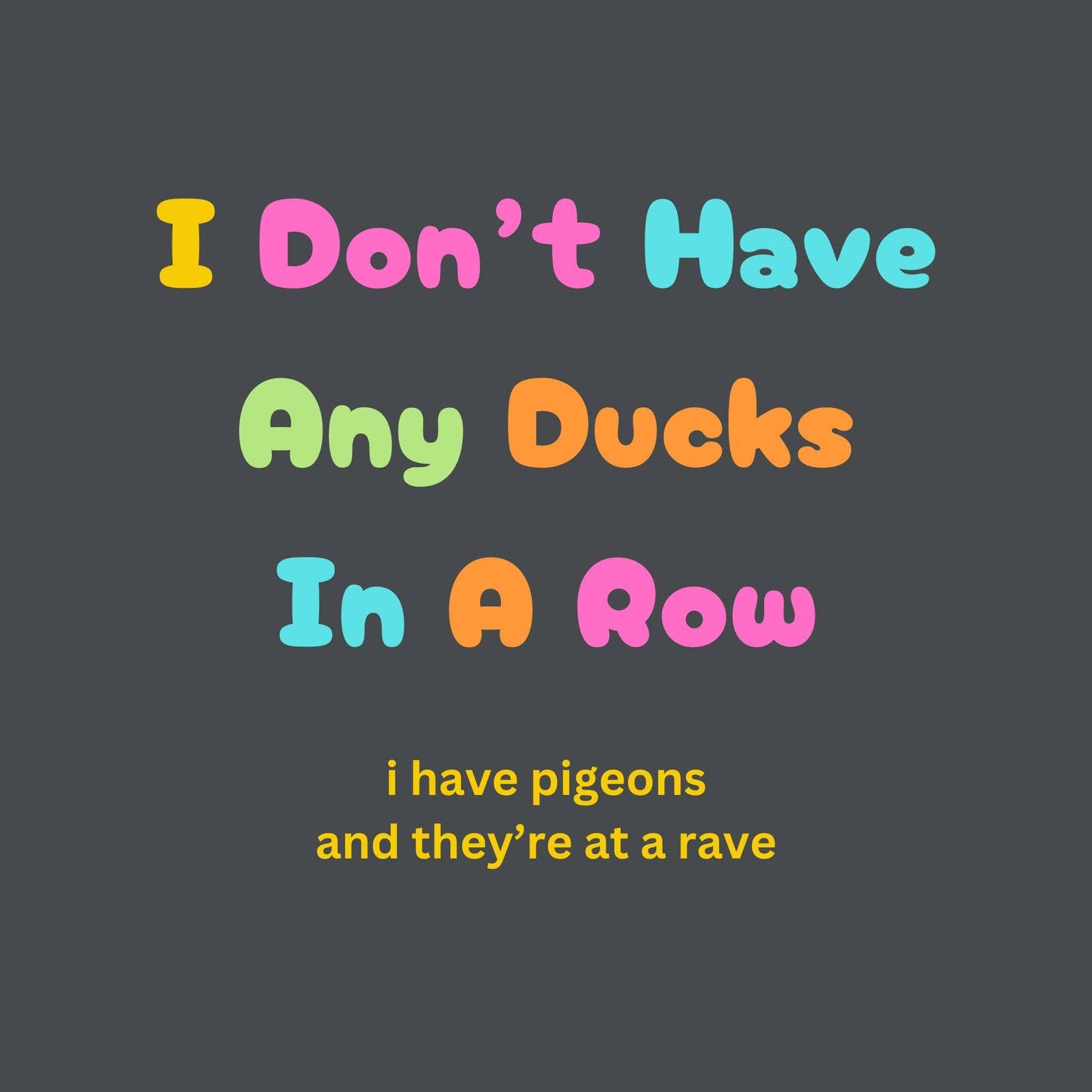 Text with colorful letters on a dark background