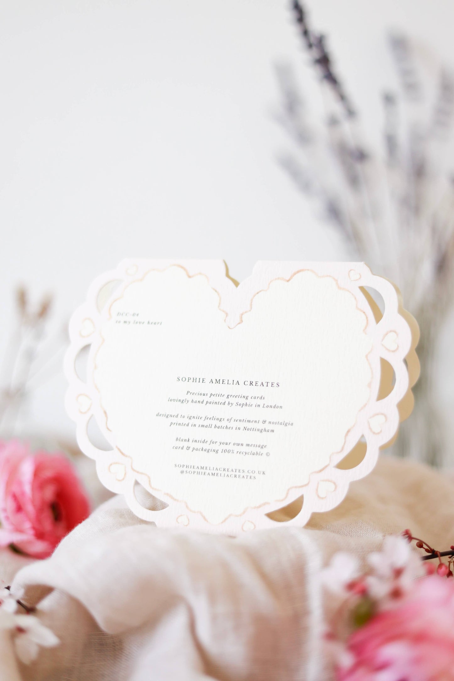 To my love - heart card