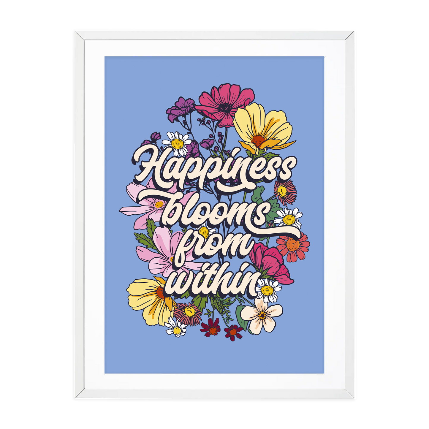 Happiness blooms from within pretty floral prints