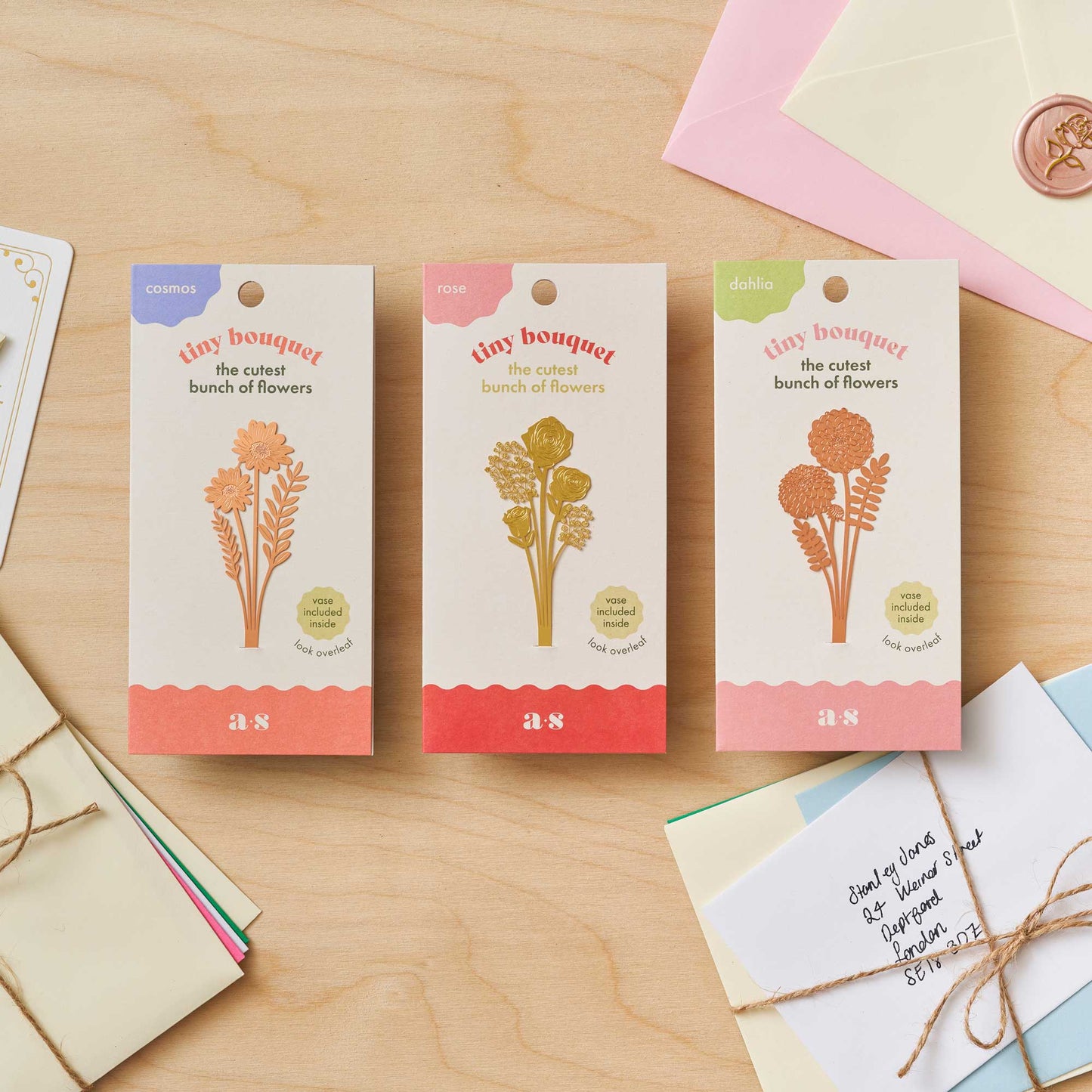 Tiny Bouquet of Roses made from copper metal.