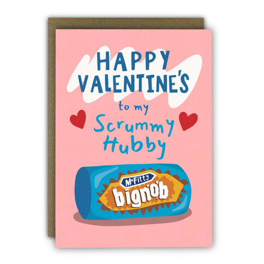 Funny Valentine's Day Card - A6 - for Husband - Hob Nob Big Nob