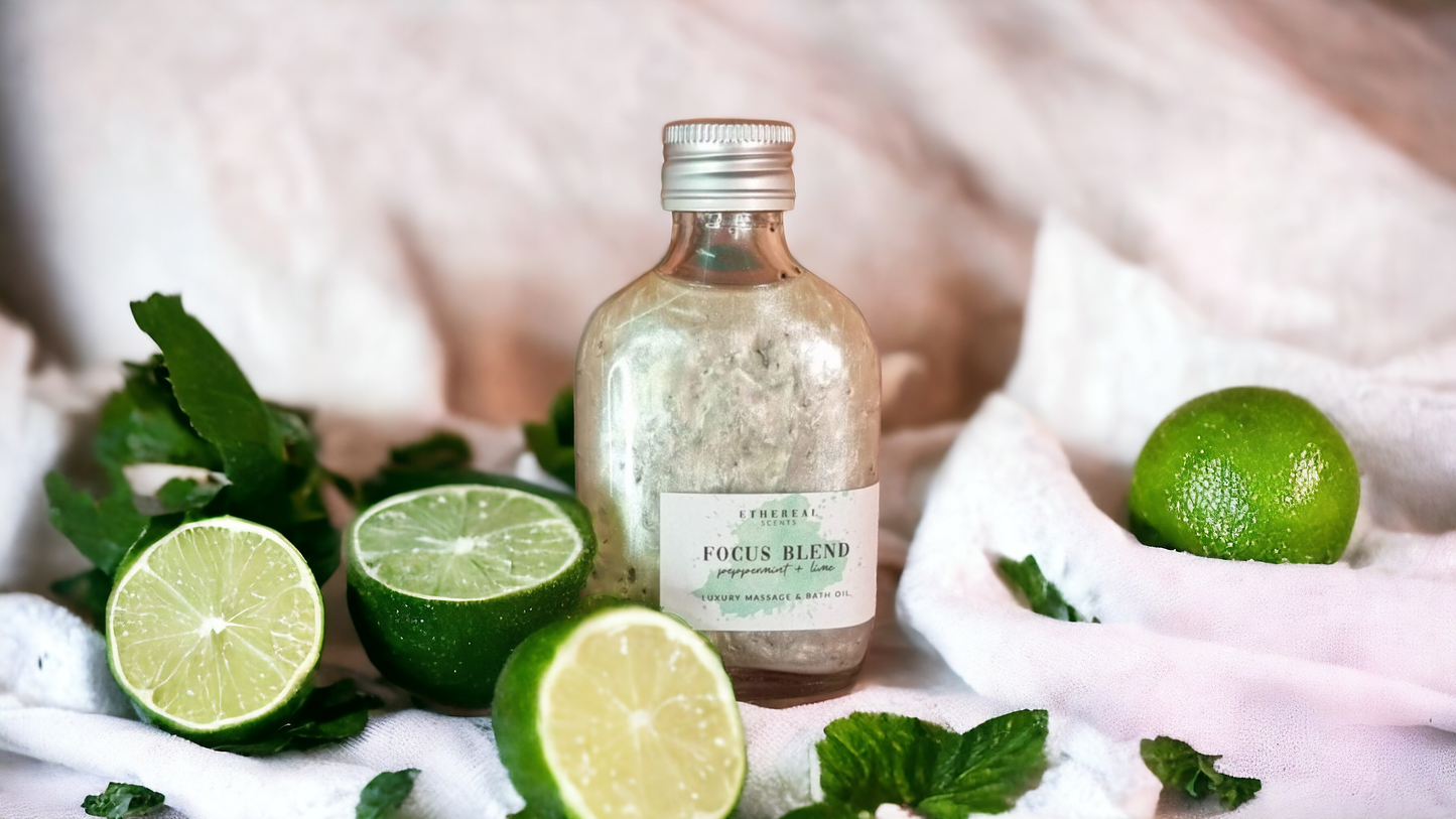 Peppermint bath and massage oil