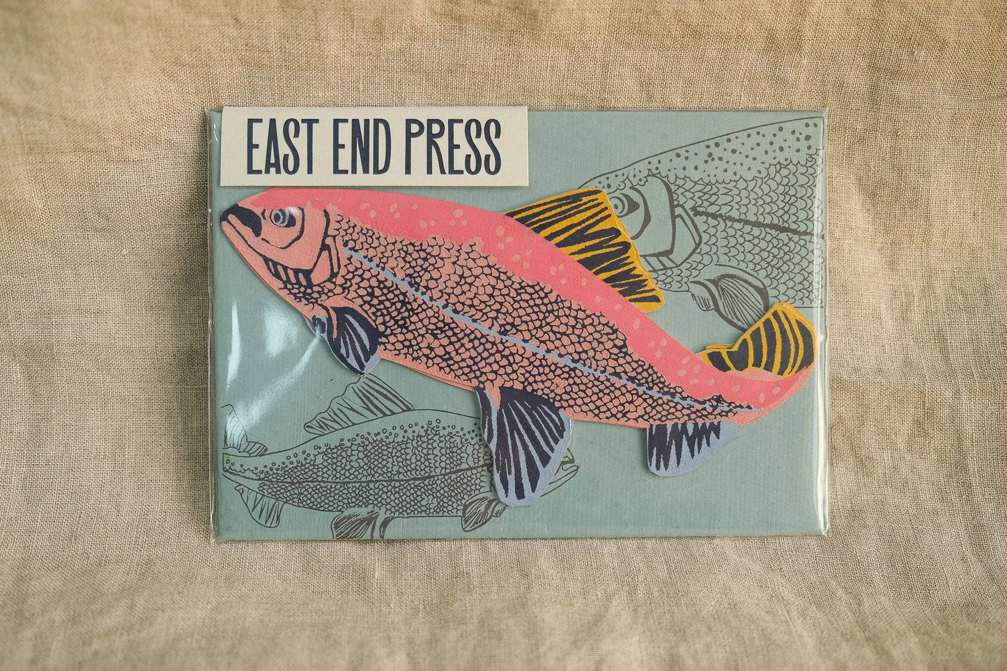 UK/EU: Salmon Greeting Card