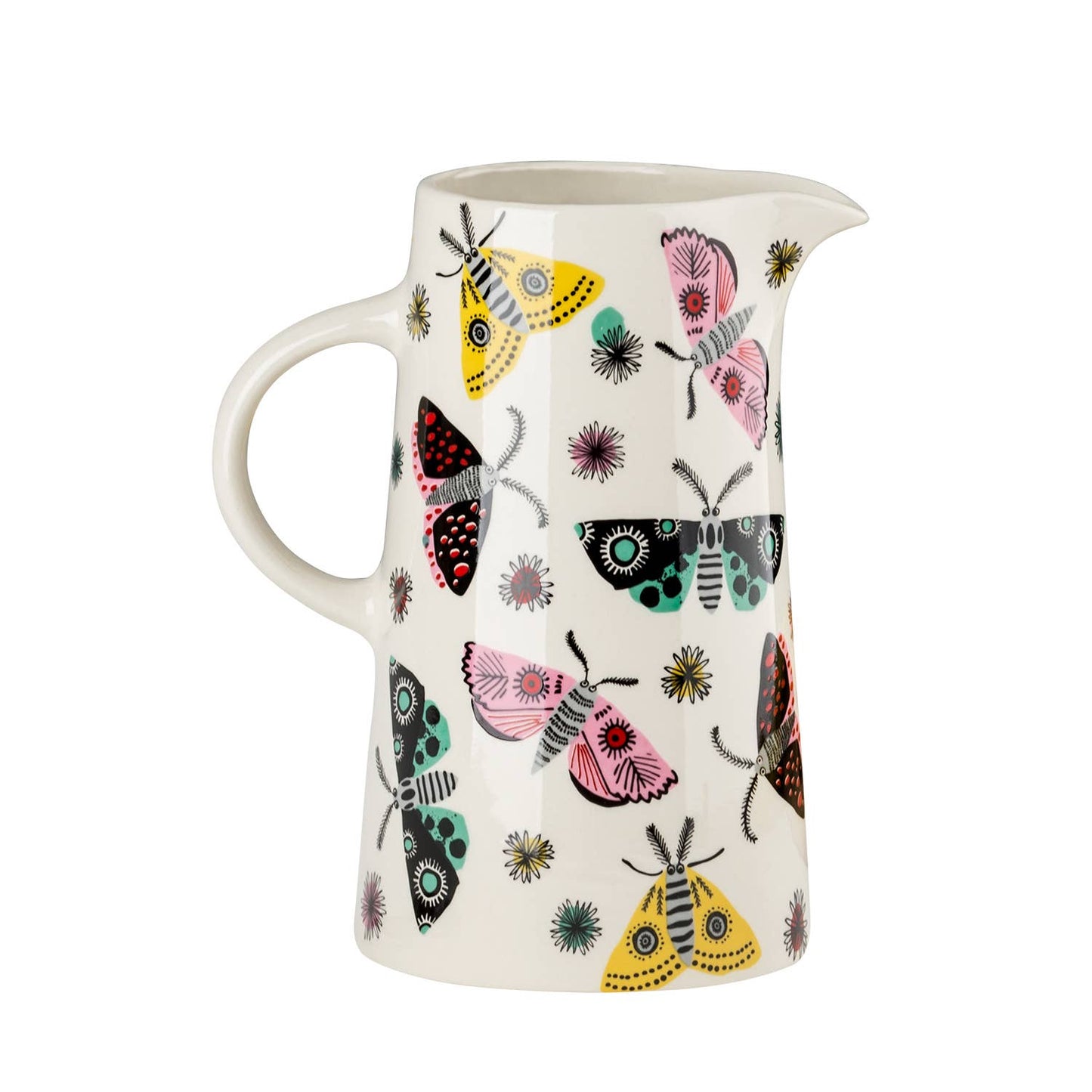 Handmade Ceramic Moth Tall Jug