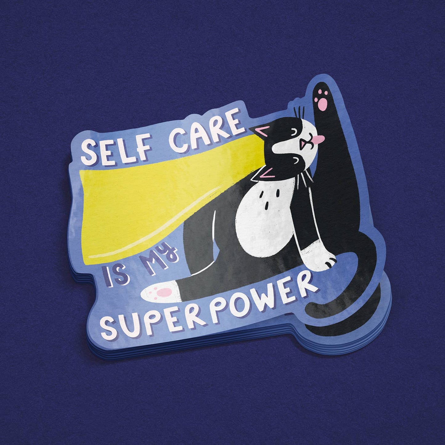 Self Care is My Superpower - Colourful Vinyl Sticker