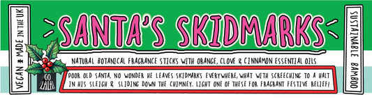 Santa's Skidmarks Christmas Funny Smells Fragrance Sticks
