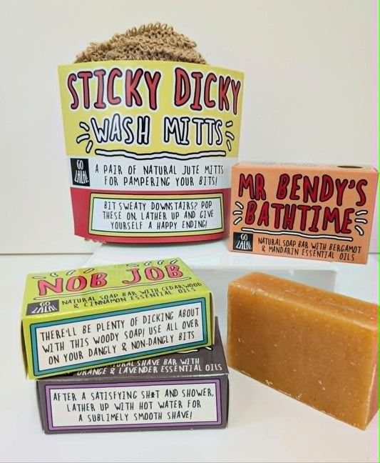 Sticky Dicky Mitts - Natural Jute Bath Mitts