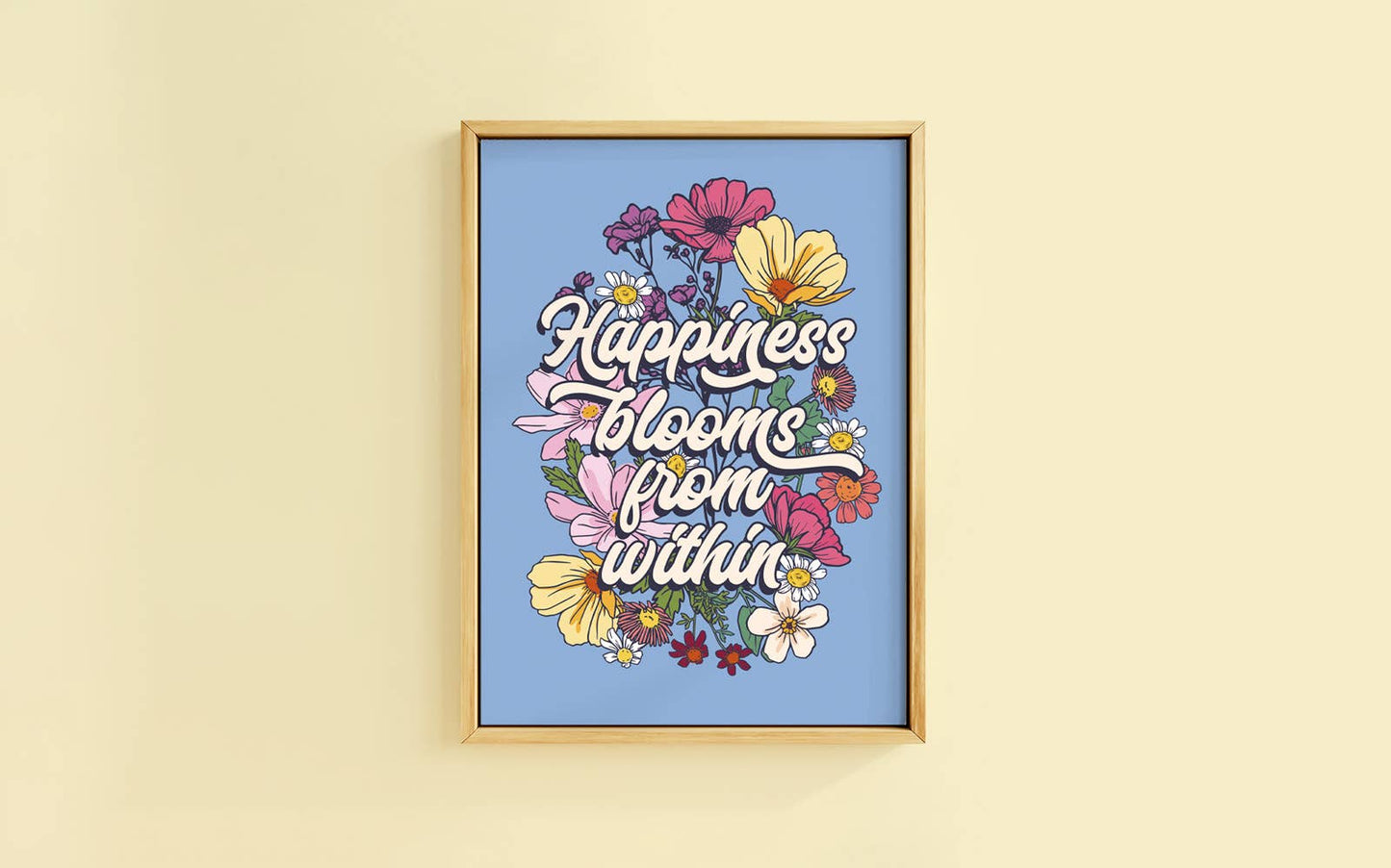 Happiness blooms from within pretty floral prints