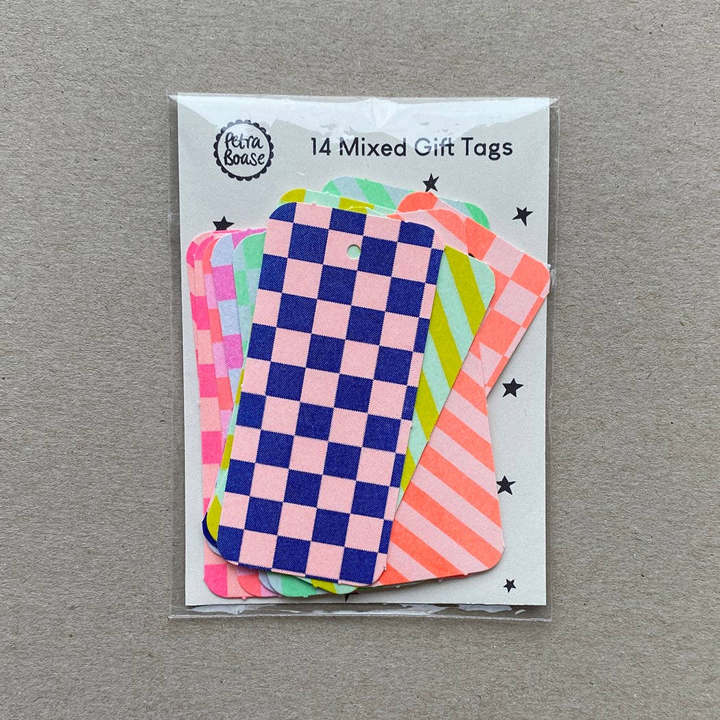 14 colourful gift tags