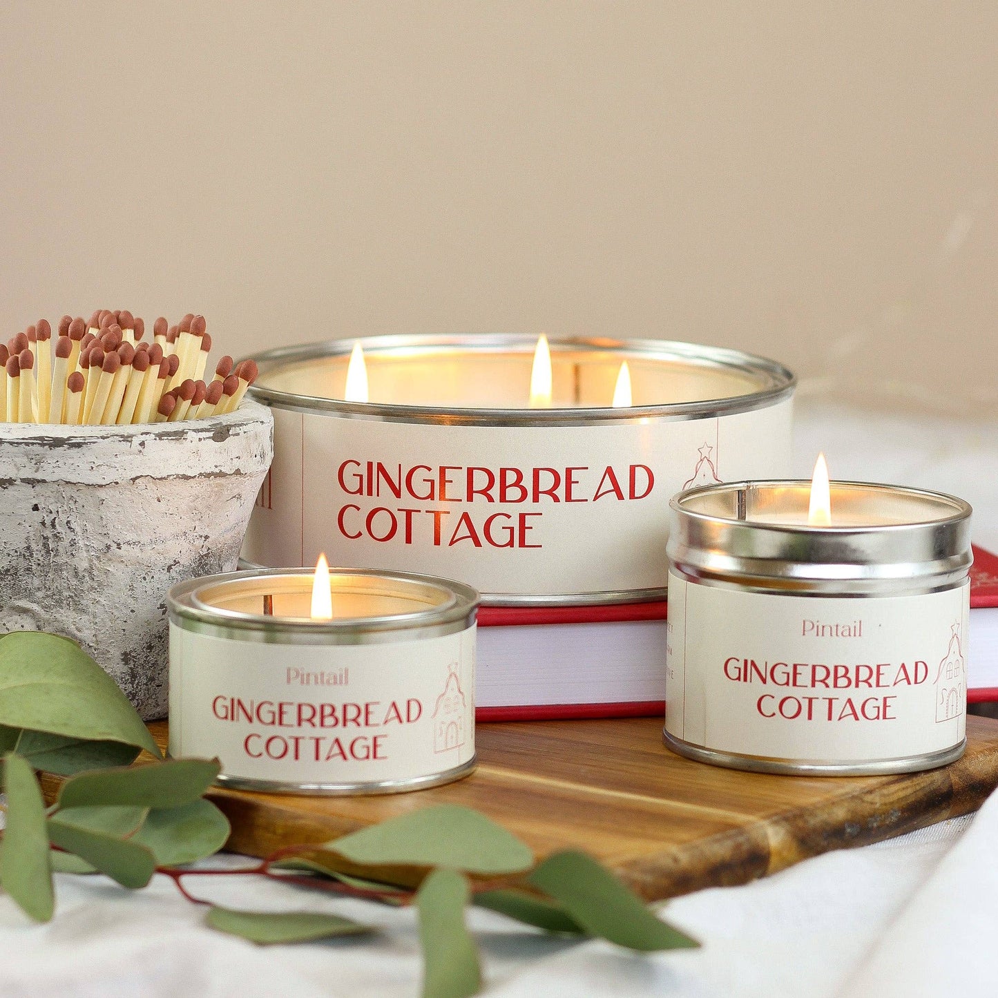 Gingerbread Cottage Paint Pot Candle