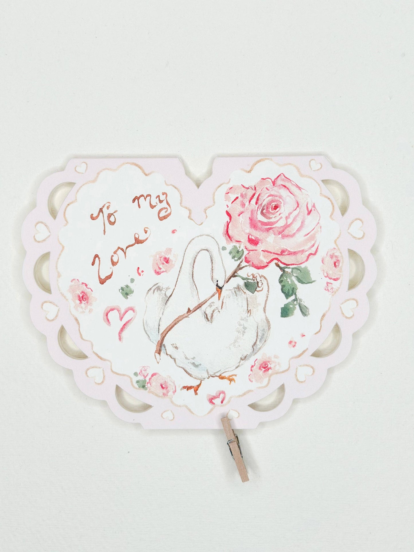 To my love - heart card