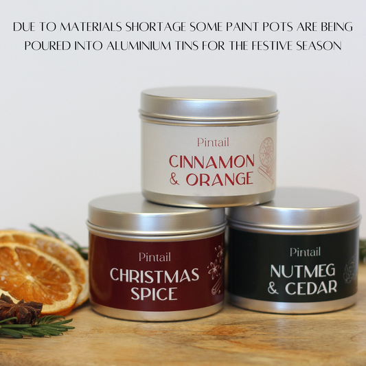 Christmas Spice Paint Pot Candle I Christmas Candle
