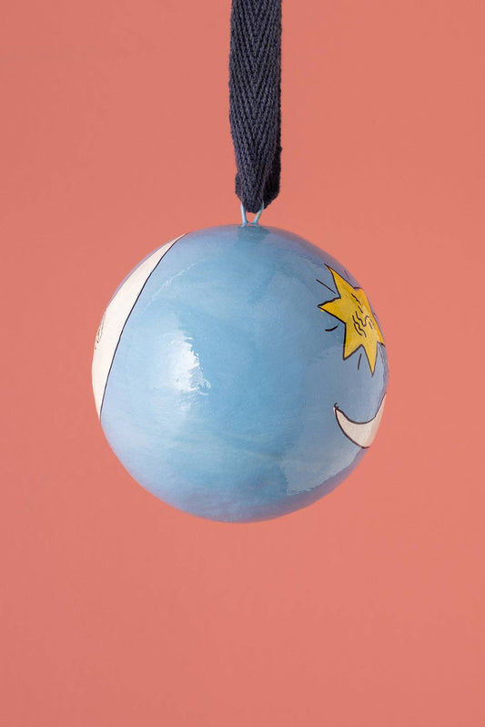 The Moon Blue Bauble