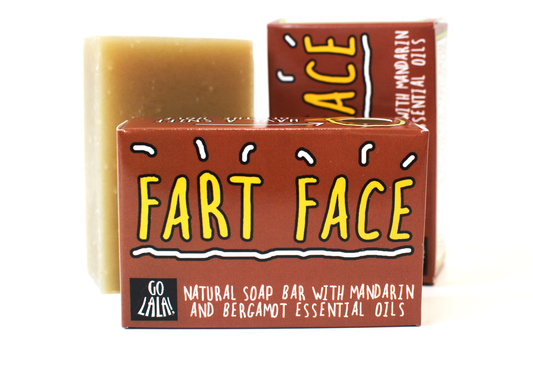 Fart Face - Mandarin and Bergamot soap Funny Gift