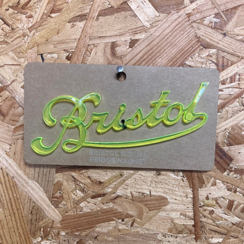 Laser cut Bristol Scroll Fridge Magnet