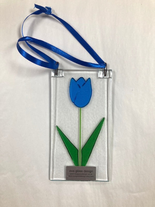 Eva Glass Tulip Flower Hanging