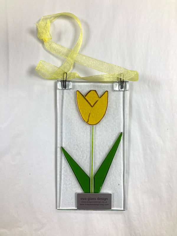 Eva Glass Tulip Flower Hanging