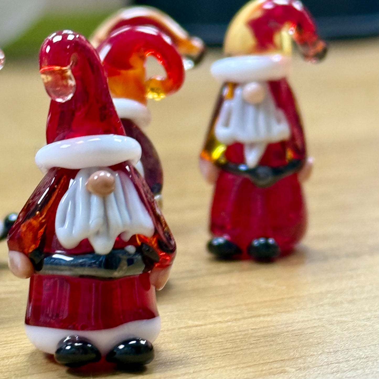 Tiny glass Father Christmas
