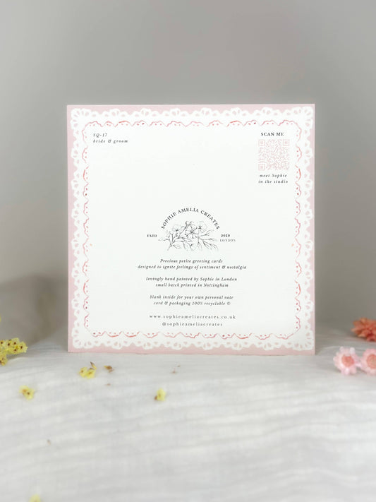 To the bride & groom - Wedding card