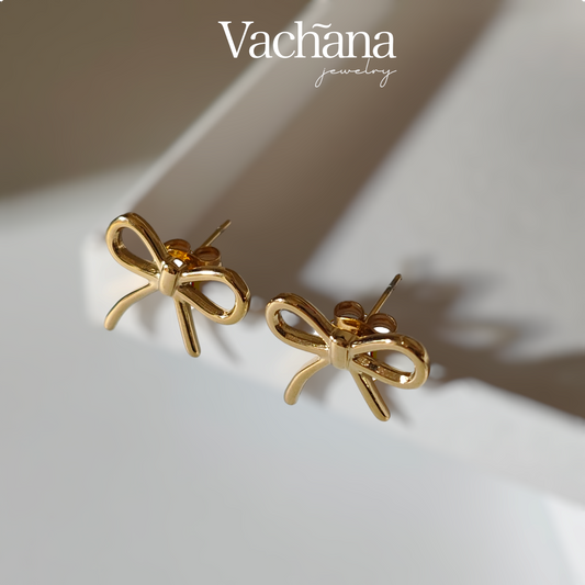 Simple Bowknot Stud Earrings