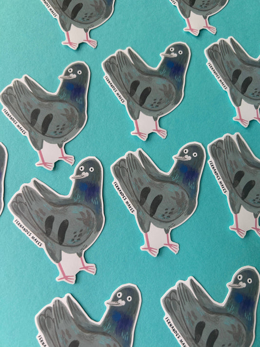 Rocky The Pigeon Vinyl Sticker