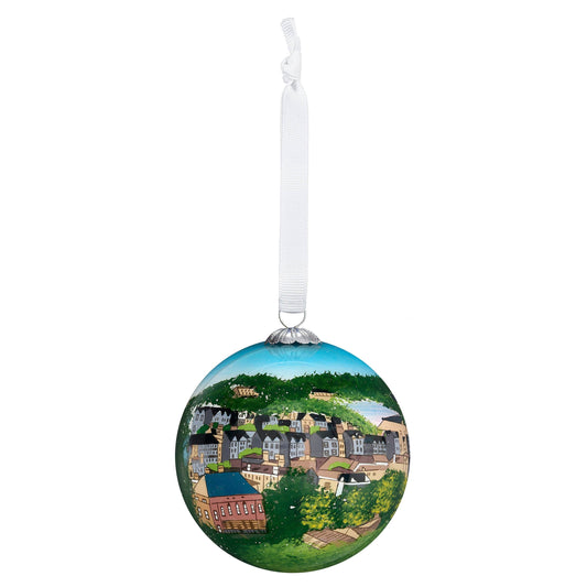 Image of Clevedon Pier inside a bauble.