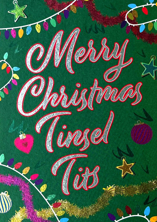 Tinsel Tits Christmas Card