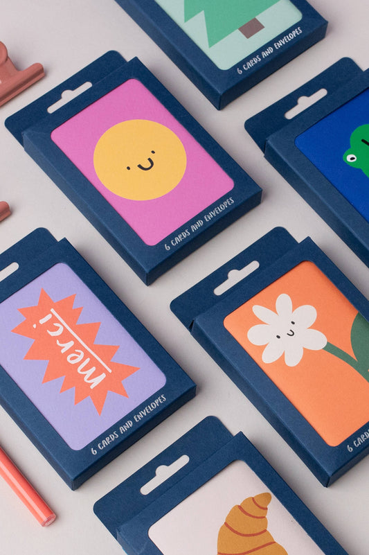 pack of 6 A7 Cards. Card Pack, blank inside.
