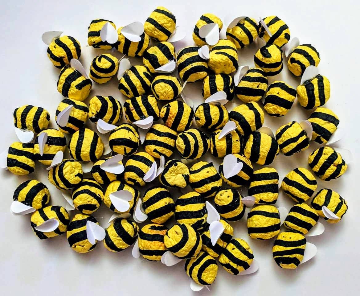 Bumble bee seed bombs. Wildflower Seeds.
