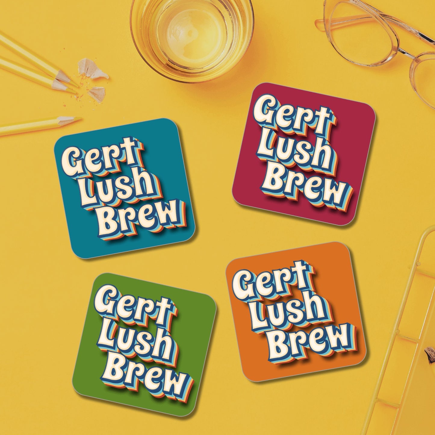 Gert Lush Brew coaster