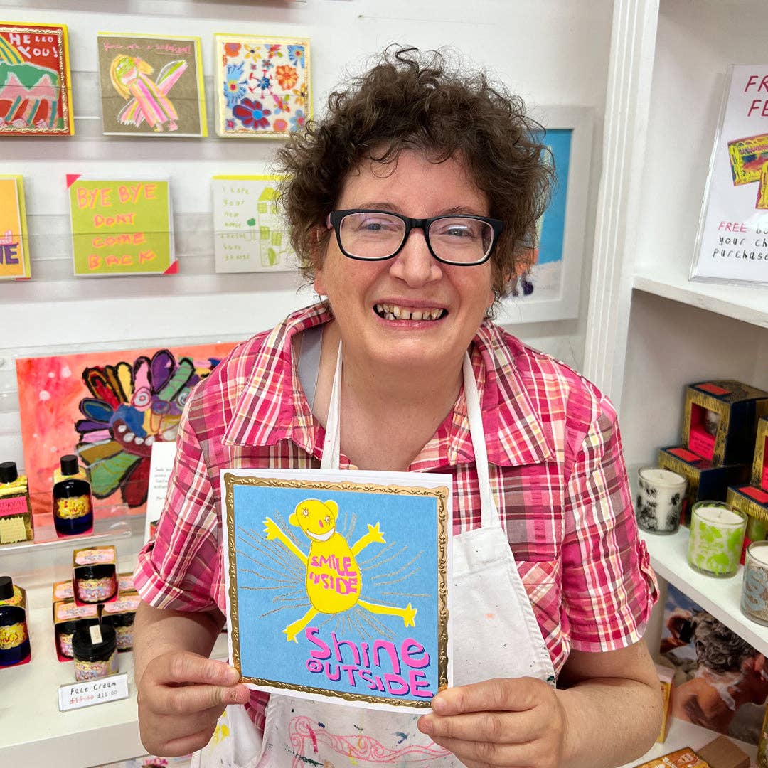 Smile Inside, Shine Outside, Greetings Card