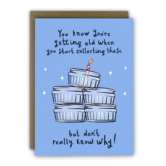 Funny Birthday Card - A6 - Gu Pots Glass Ramekin Collectiom