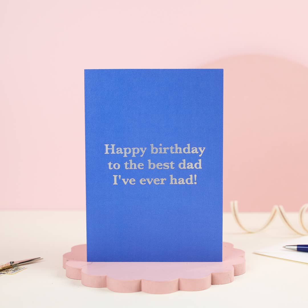 Birthday Best Dad | Funny Greeting Card | For Him | Men