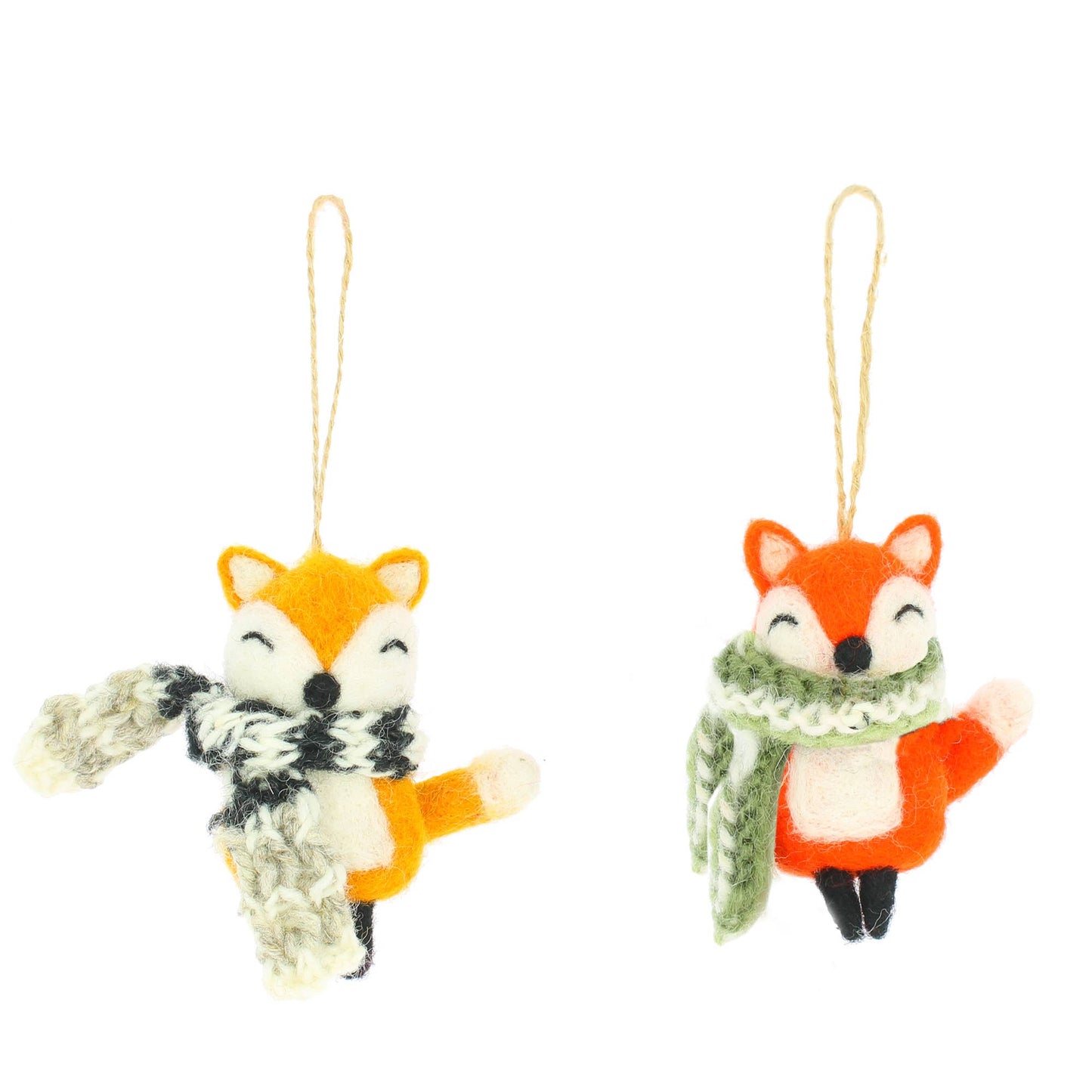 Fox in Scarf Hanging Decorations (2 Designs)