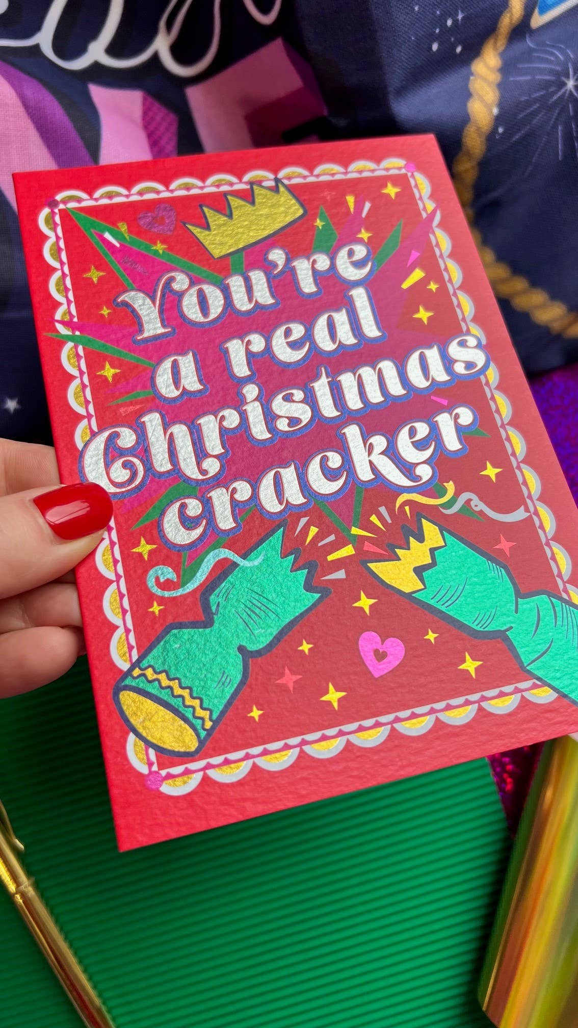 Christmas Cracker Christmas Card