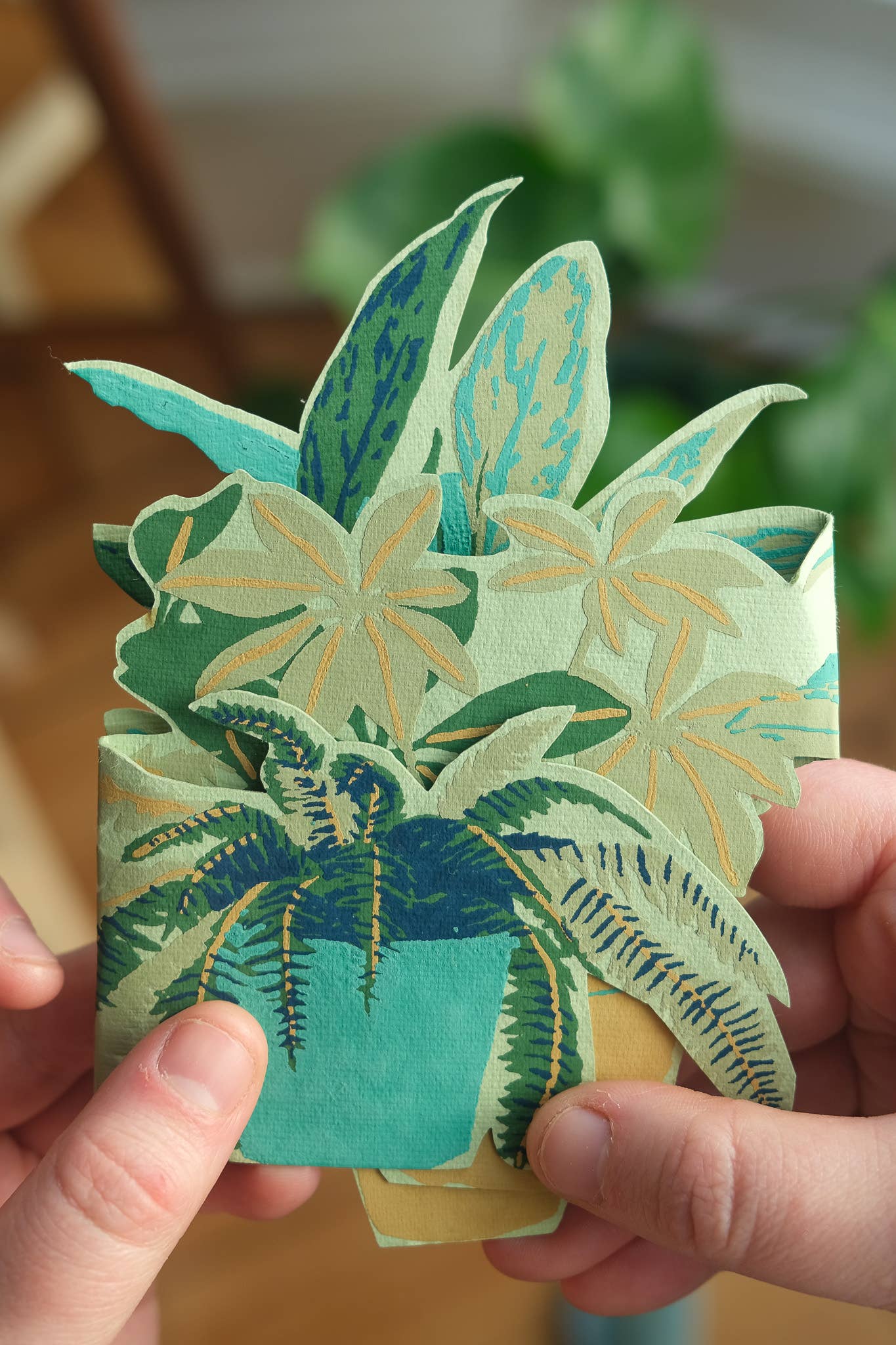Fold out Houseplant Card