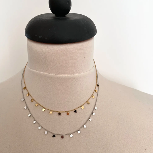 Silver Plated Star Necklace