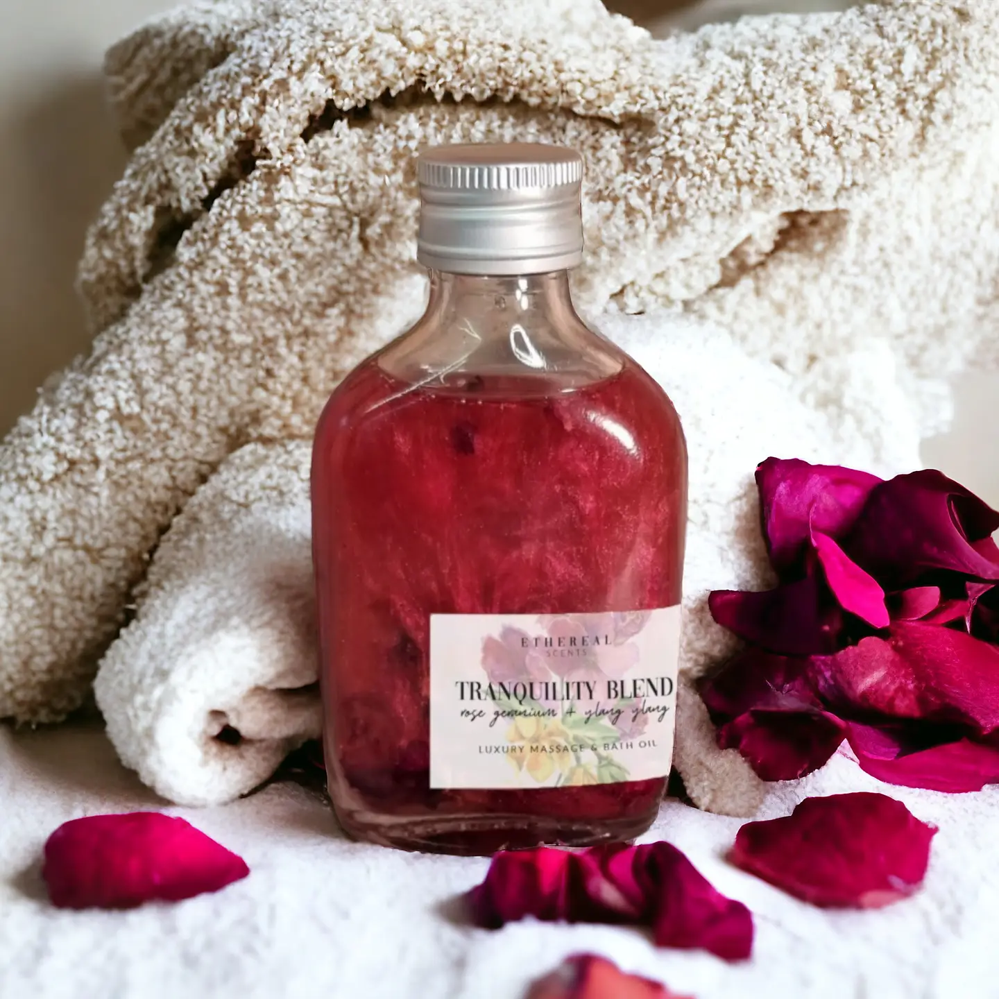 Rose bath and massage oil