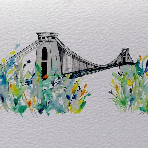 Carla James Tropical Suspension Bridge Card