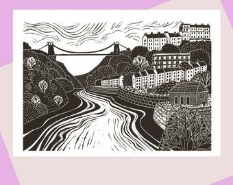 Laura Robertson Clifton Suspension Bridge Card