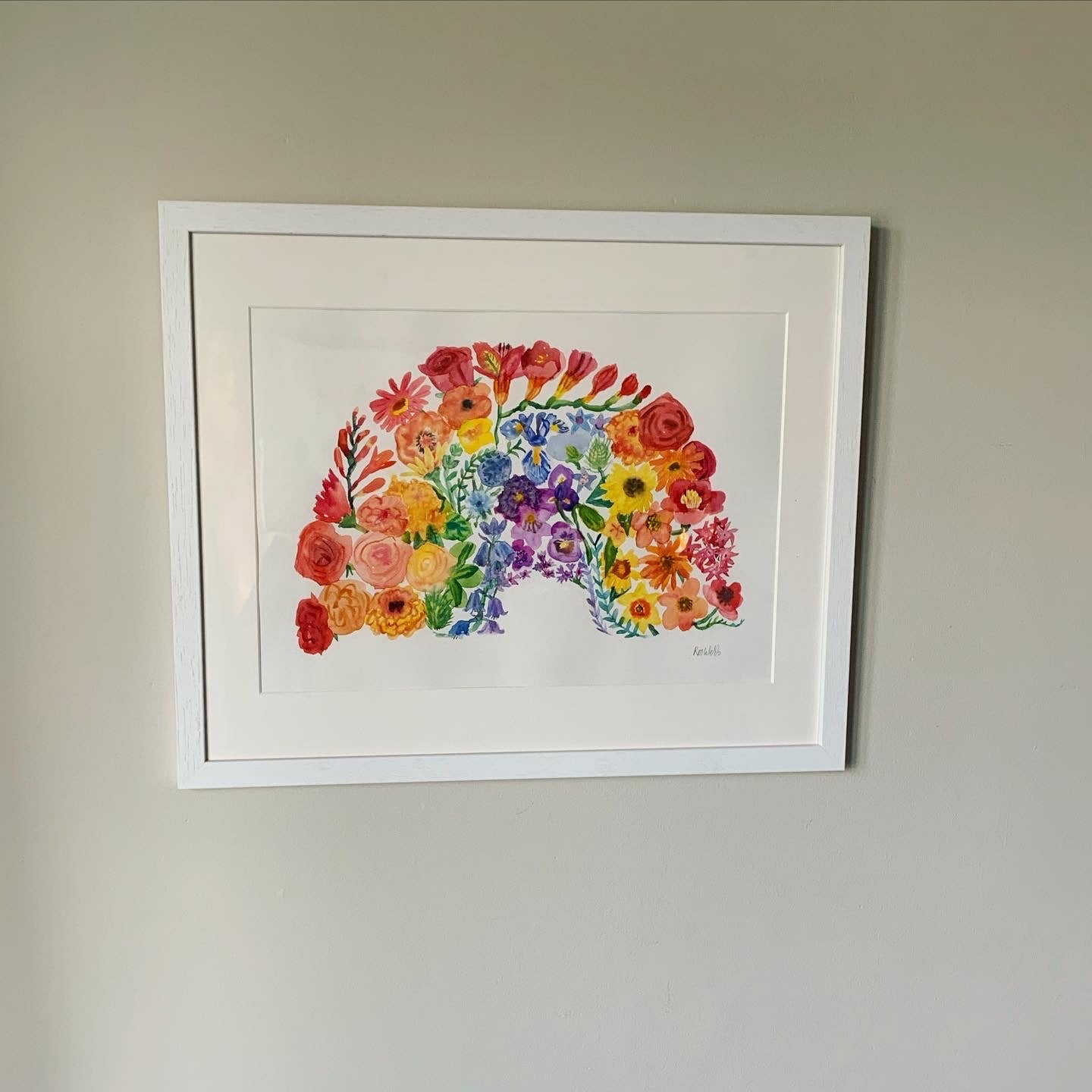 Flower Rainbow Print
