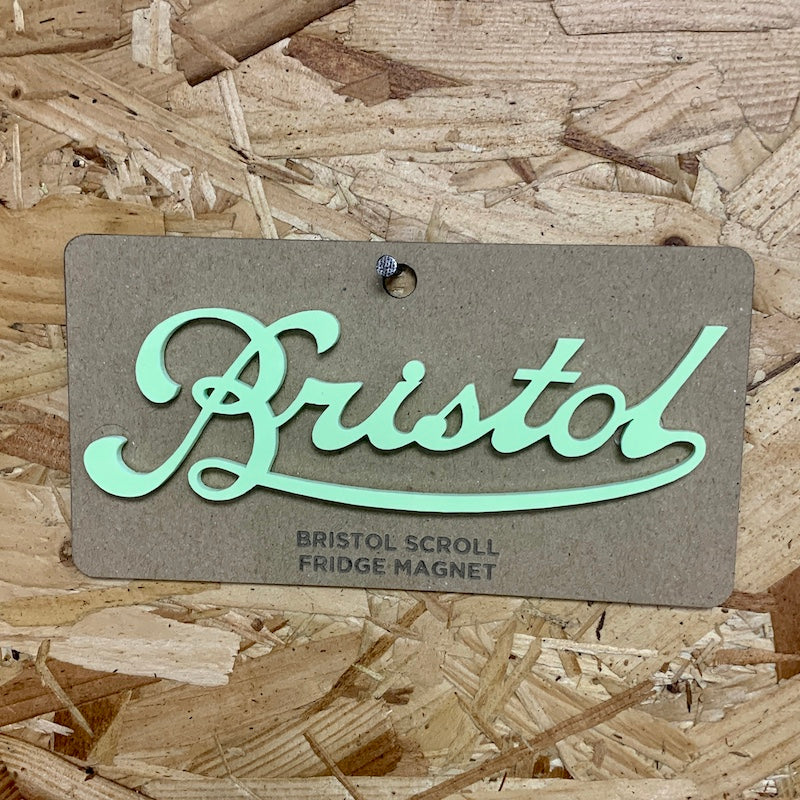 Laser cut Bristol Scroll Fridge Magnet