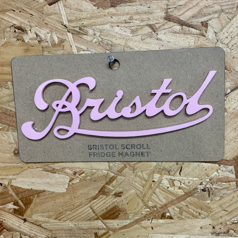 Laser cut Bristol Scroll Fridge Magnet