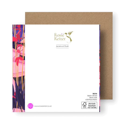 Jacana At Dusk Card