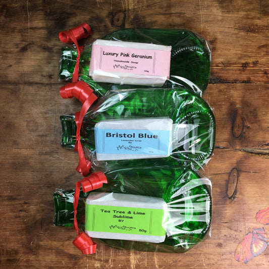 Small Green Bottle & Mmay Soap