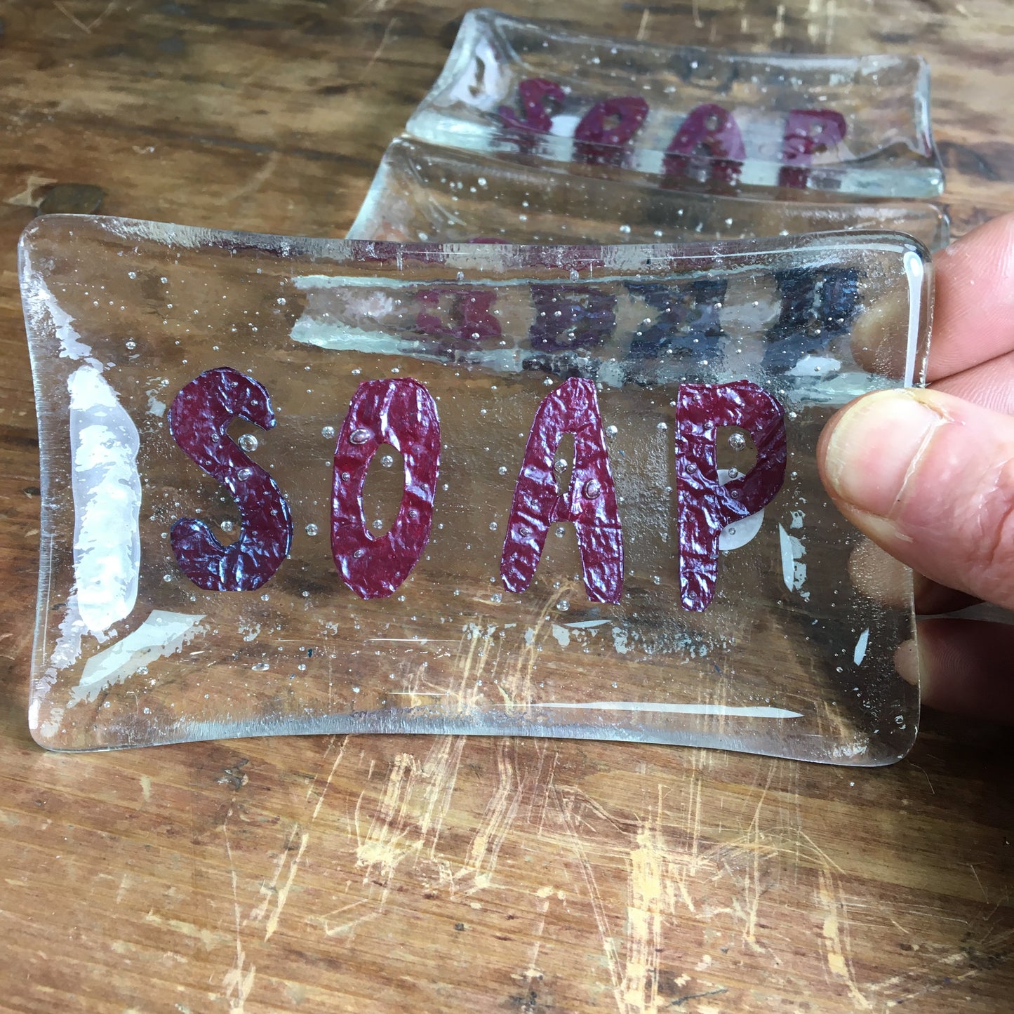 Soap Dish Fused Glass