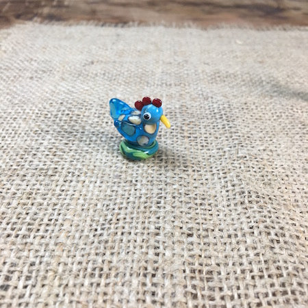 Sue Webb Friend in a box glass Cockerel.