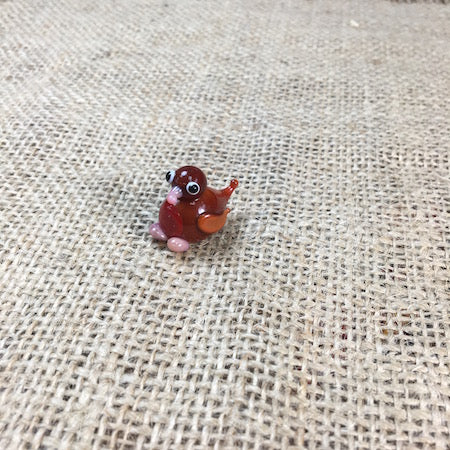Sue Webb Friends in a box Glass Robin.